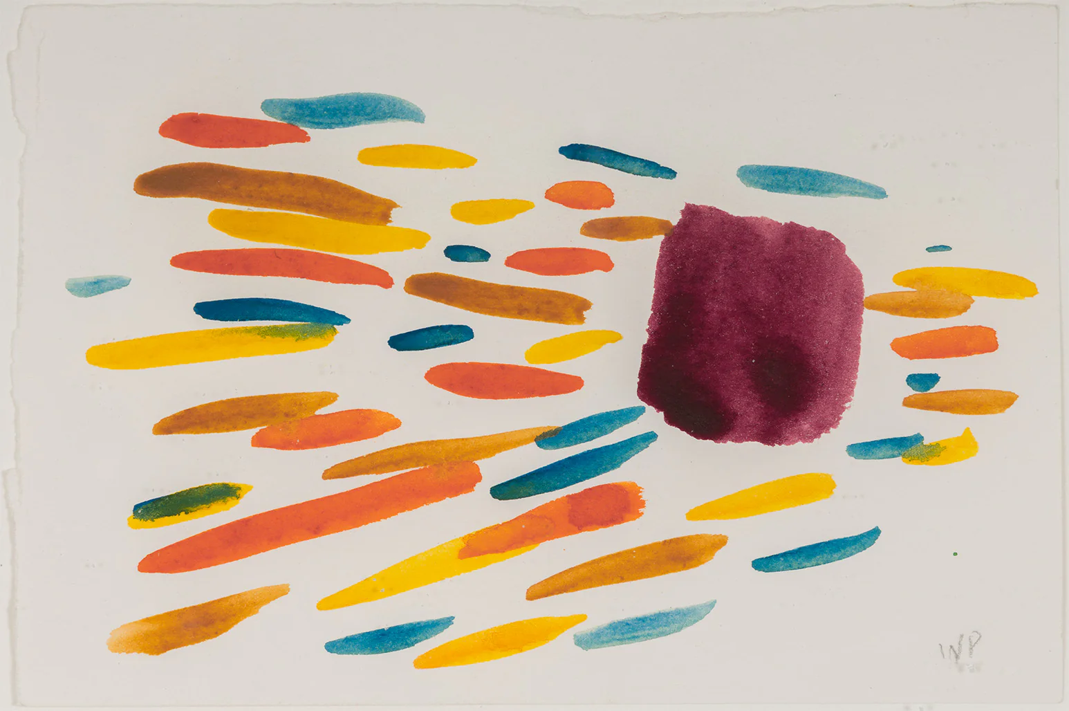 WILLIAM PEREHUDOFF "METEOR" WATERCOLOR, 1980 - Image 12