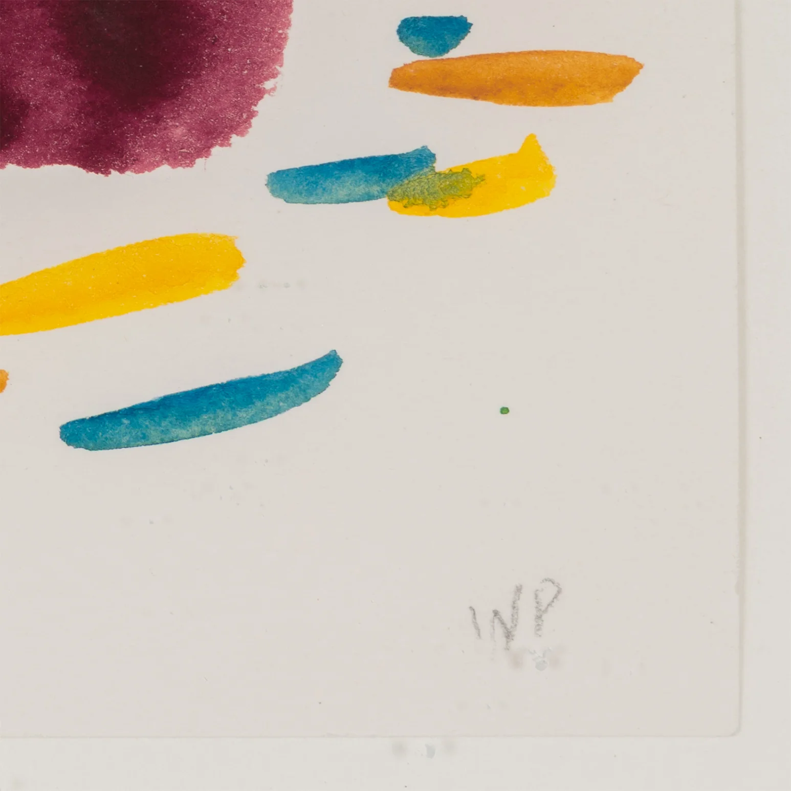 WILLIAM PEREHUDOFF "METEOR" WATERCOLOR, 1980 - Image 4