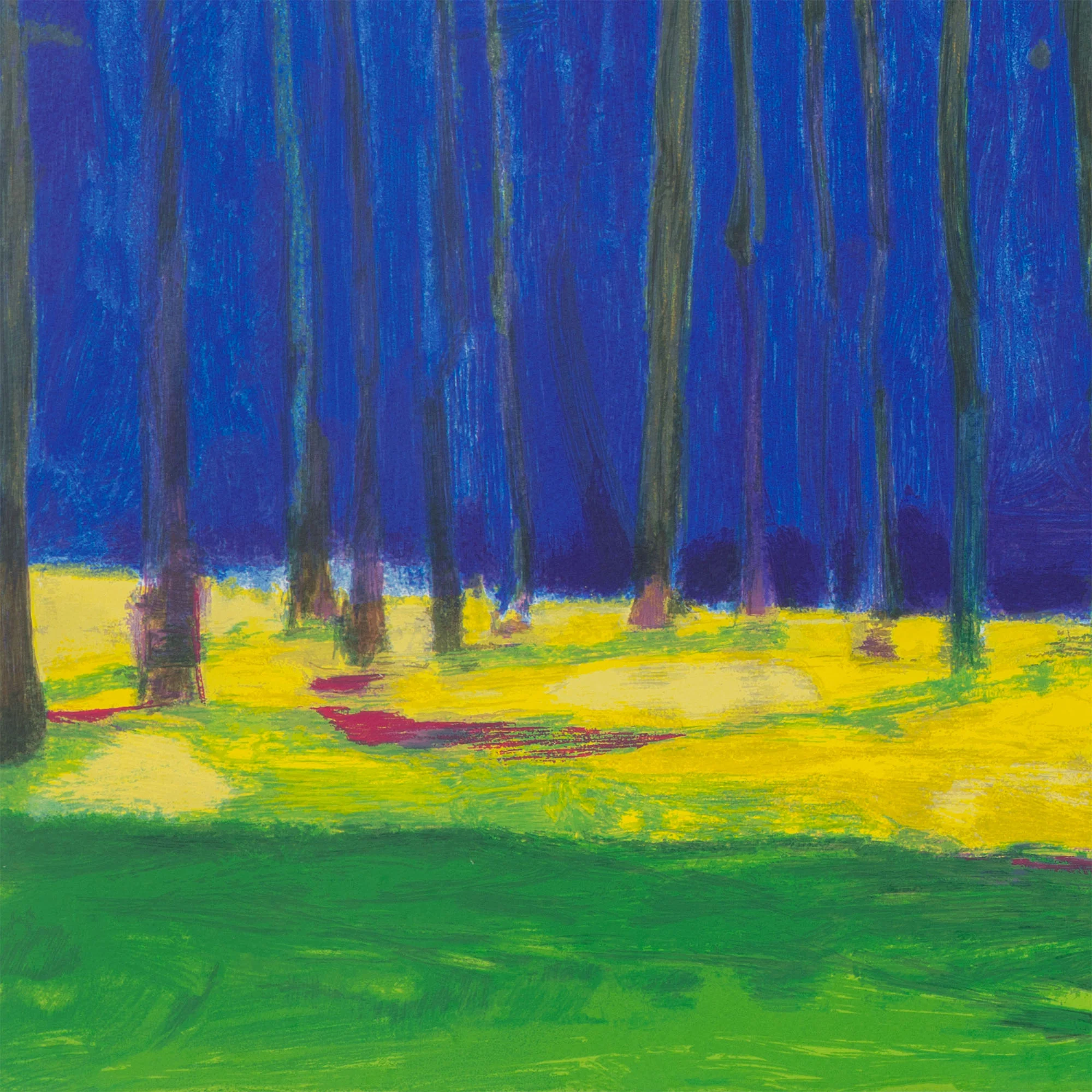 WOLF KAHN "DARK PINES" SCREENPRINT, 2001 - Image 7